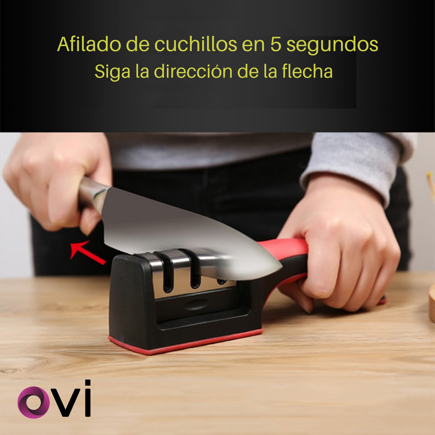Afilador de Cuchillos de 3 Ranuras