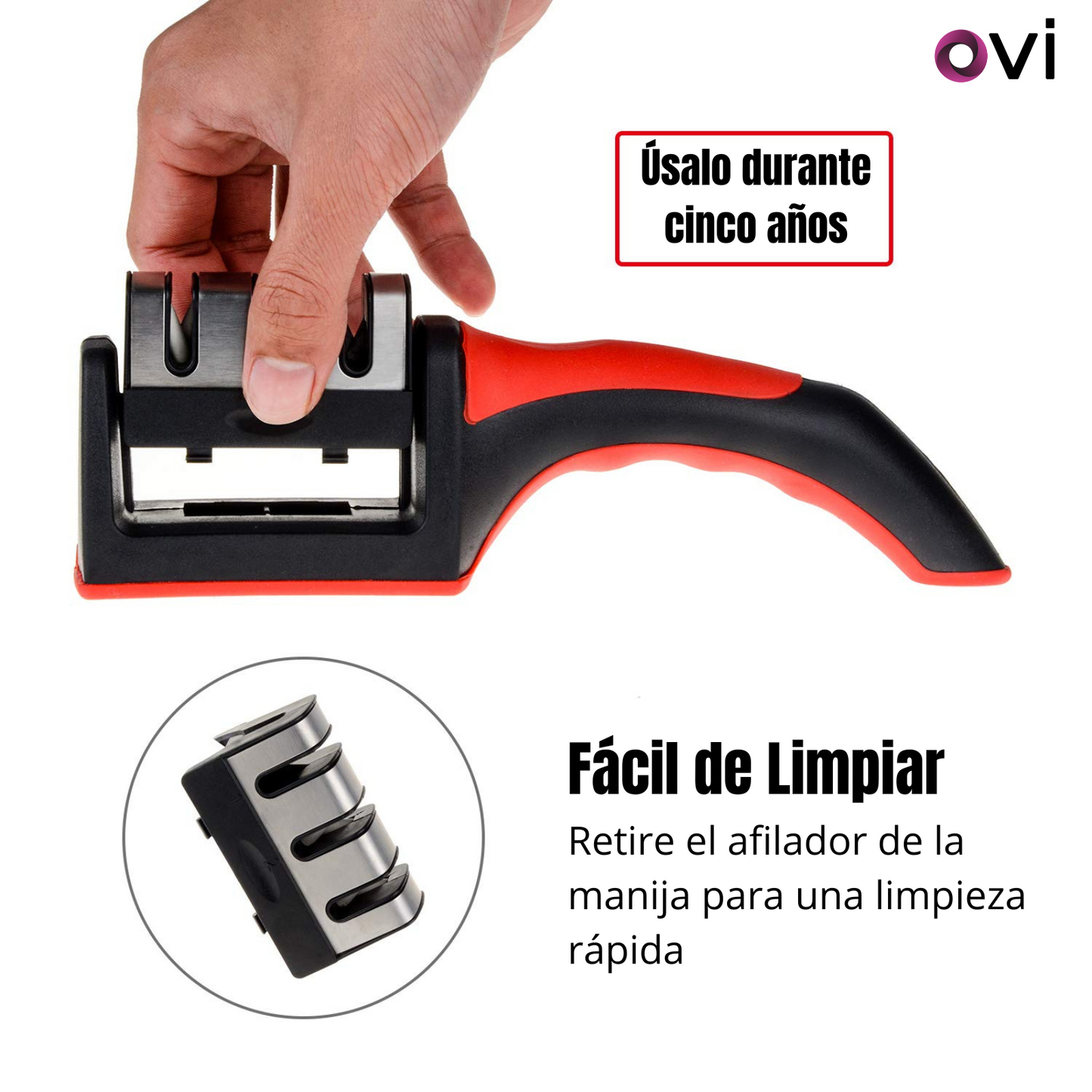 Afilador de Cuchillos de 3 Ranuras
