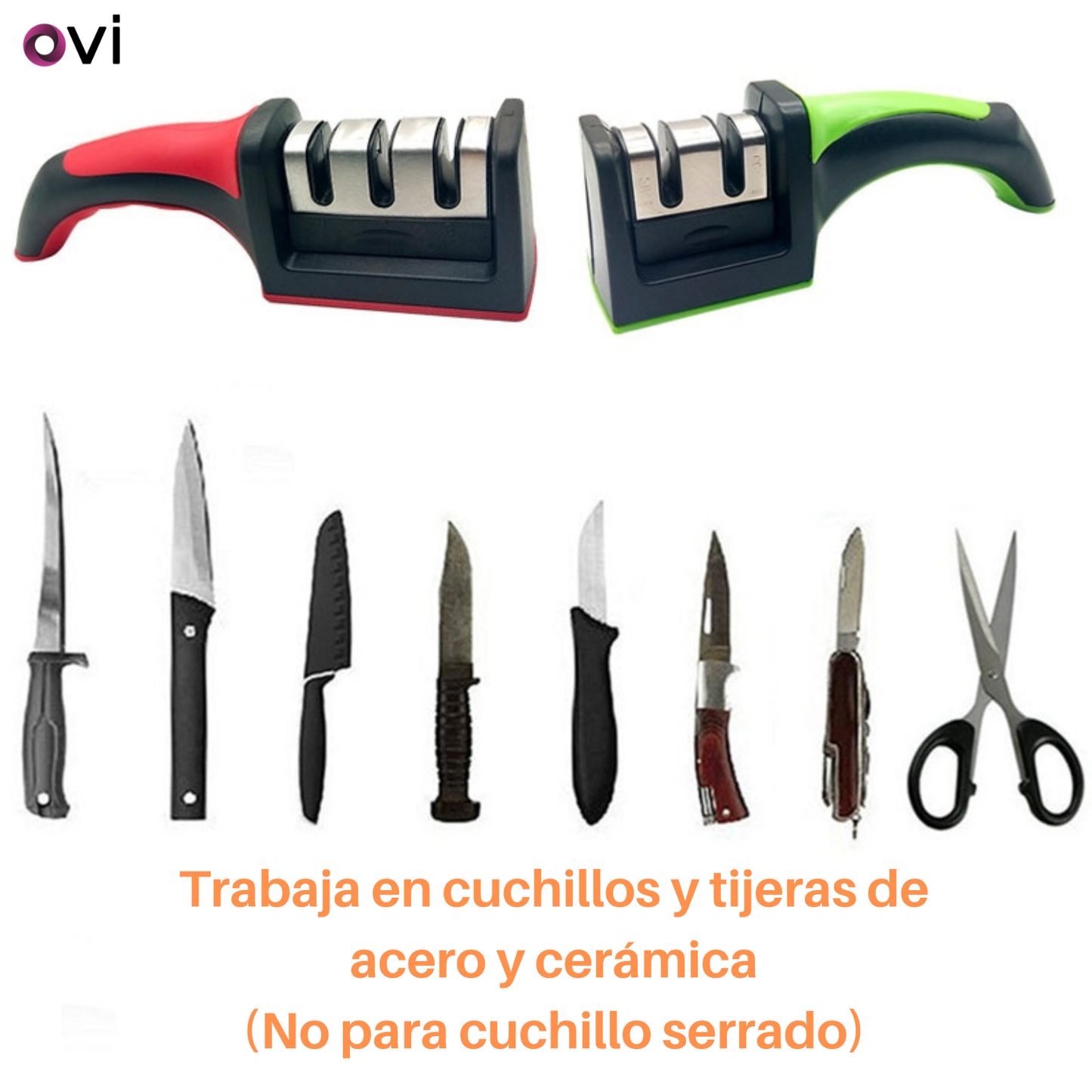 Afilador de Cuchillos de 3 Ranuras
