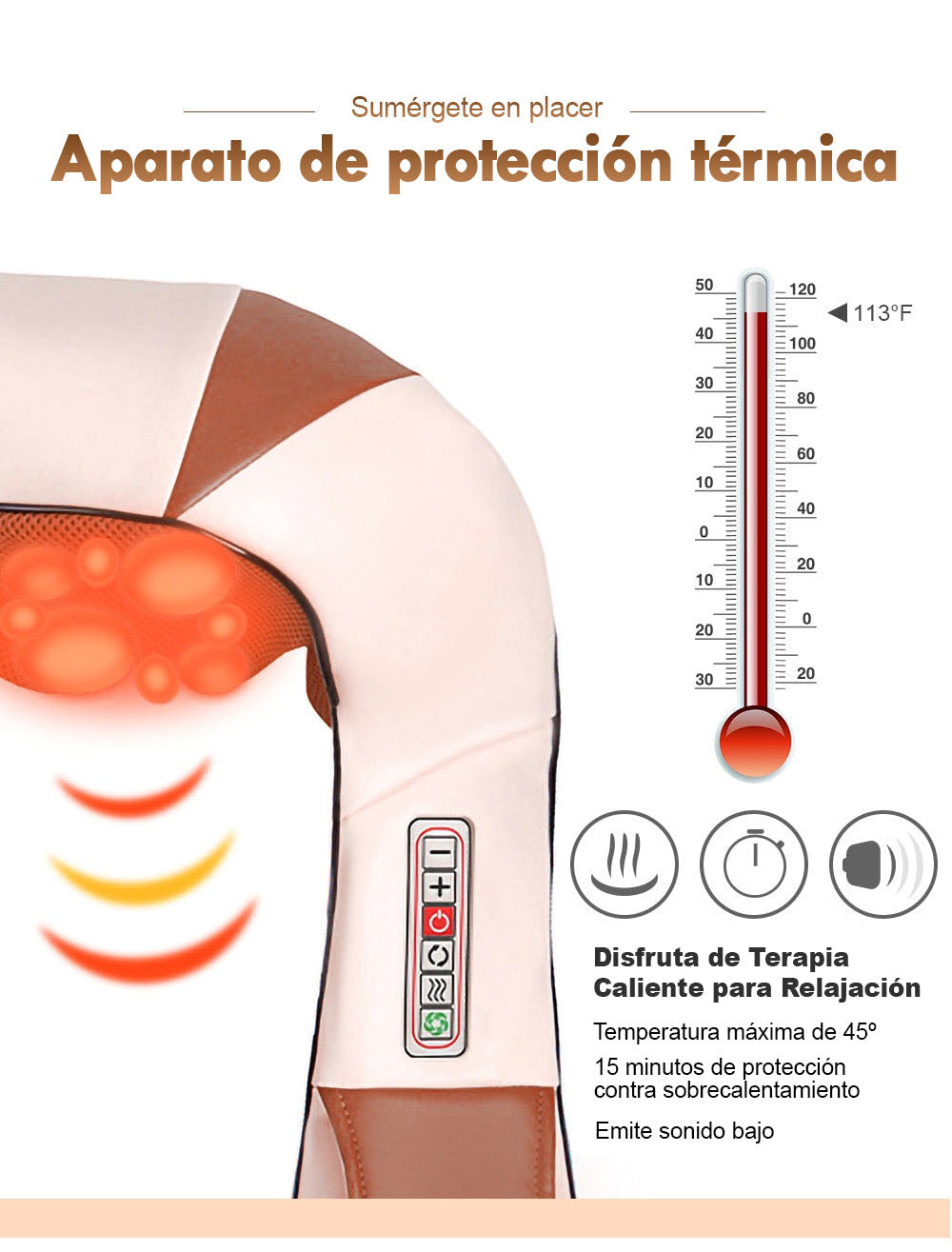 VOYOR Masajeador de Cuello y Hombros, Masajeador Cervical Shiatsu